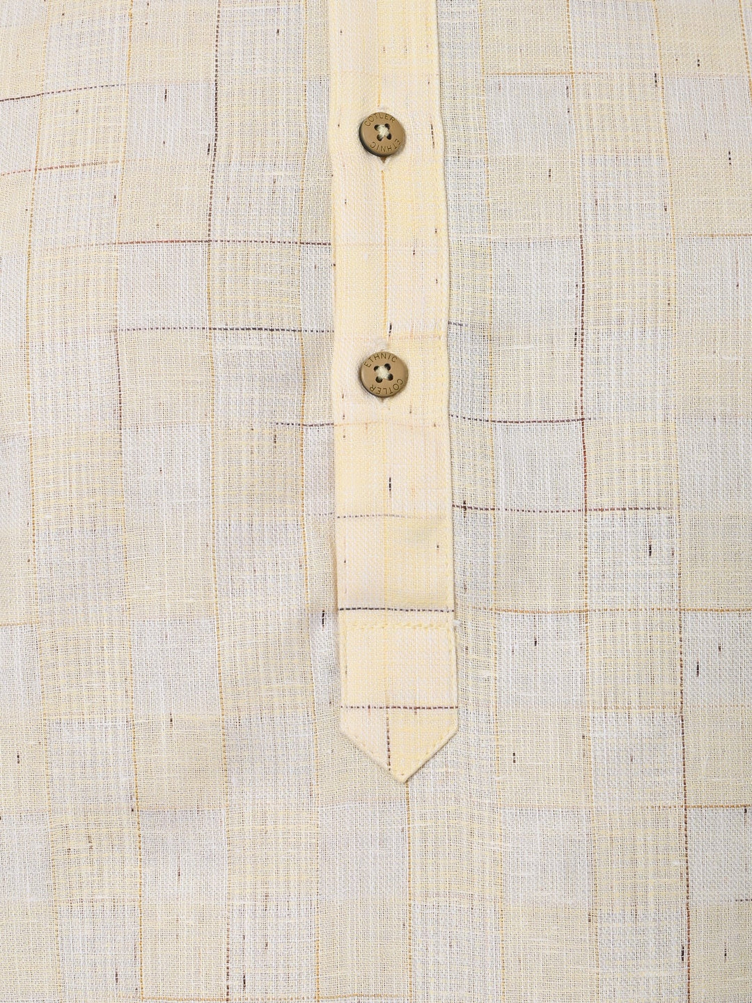 Geometric Yellow Kurta Set