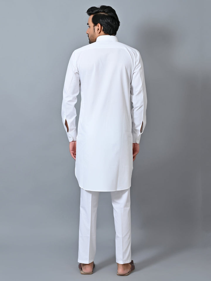 Solid White Kurta Set