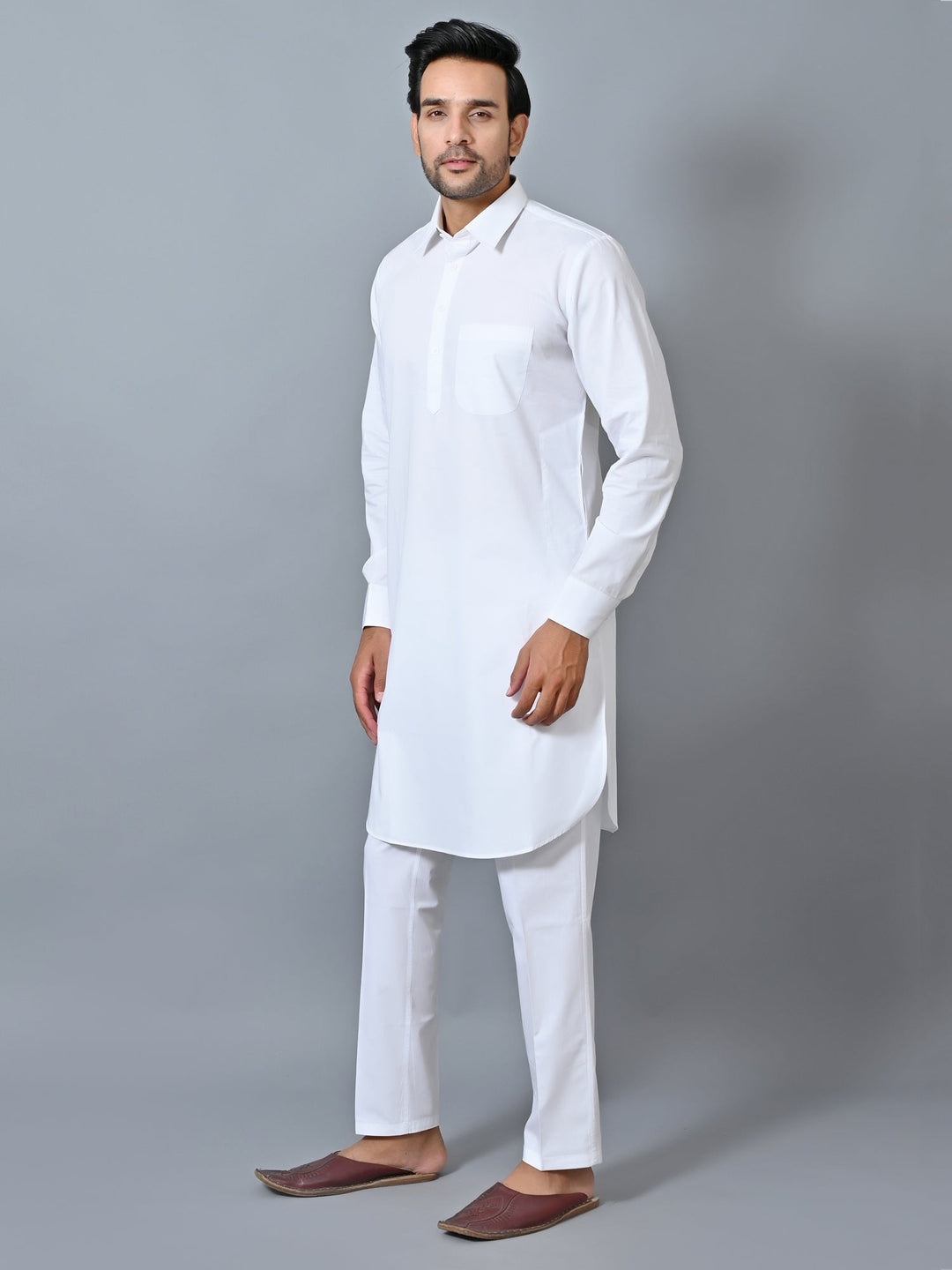 Solid White Kurta Set