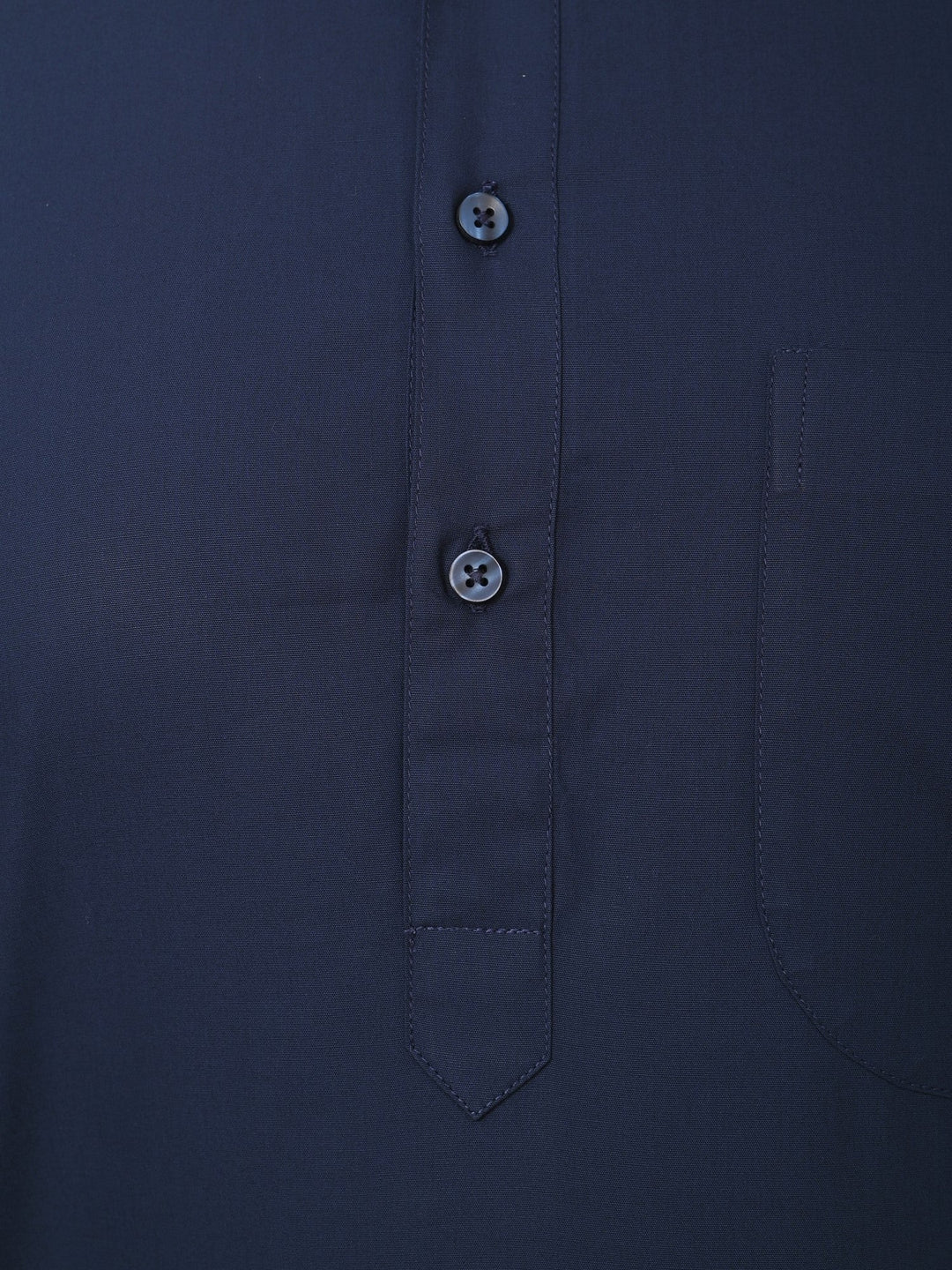 Solid Navy Blue Pathani Set