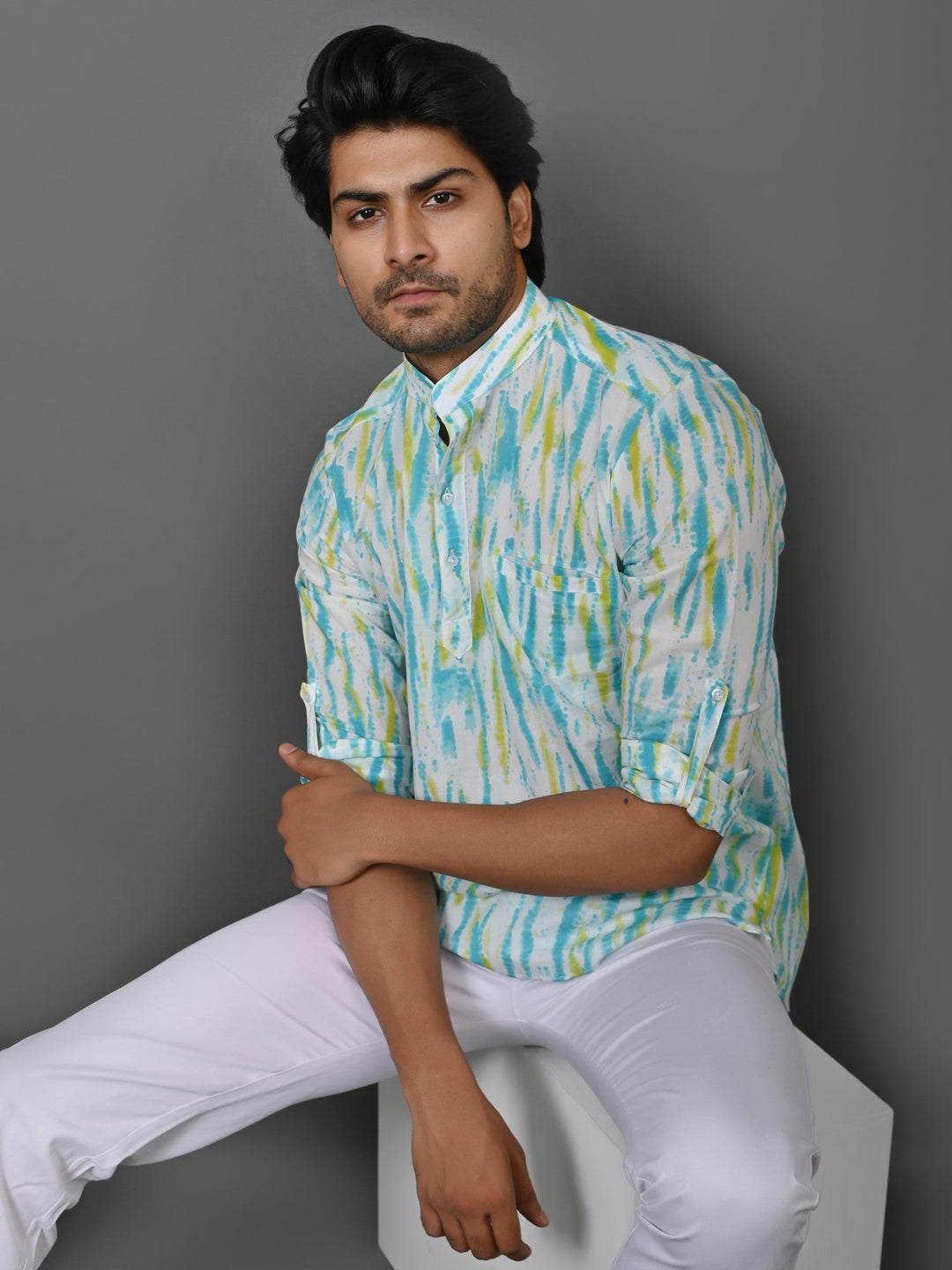 Tie Dye Multi Short Kurta
