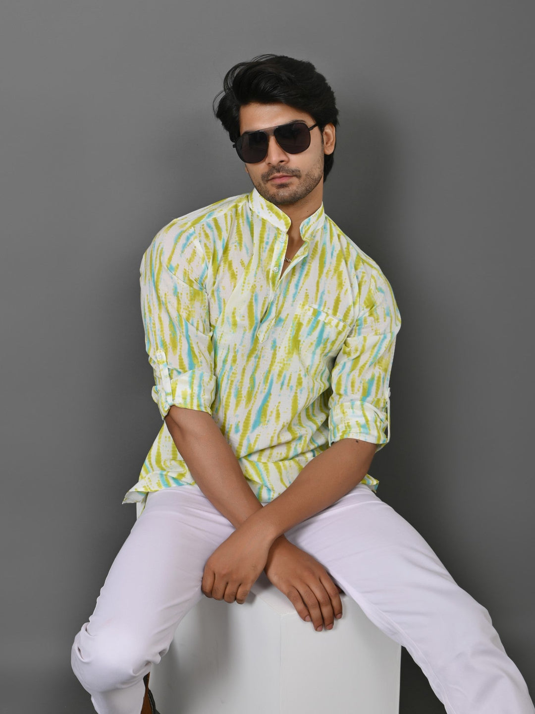 Tie Dye Multi Short Kurta