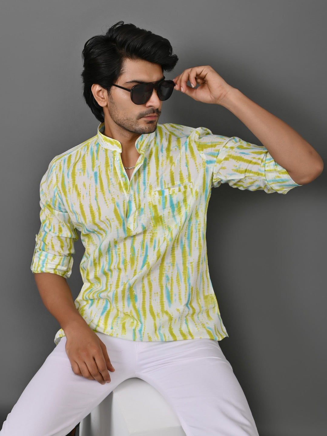 Tie Dye Multi Short Kurta