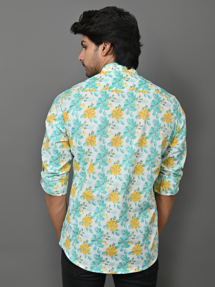 Floral Green Short Kurta
