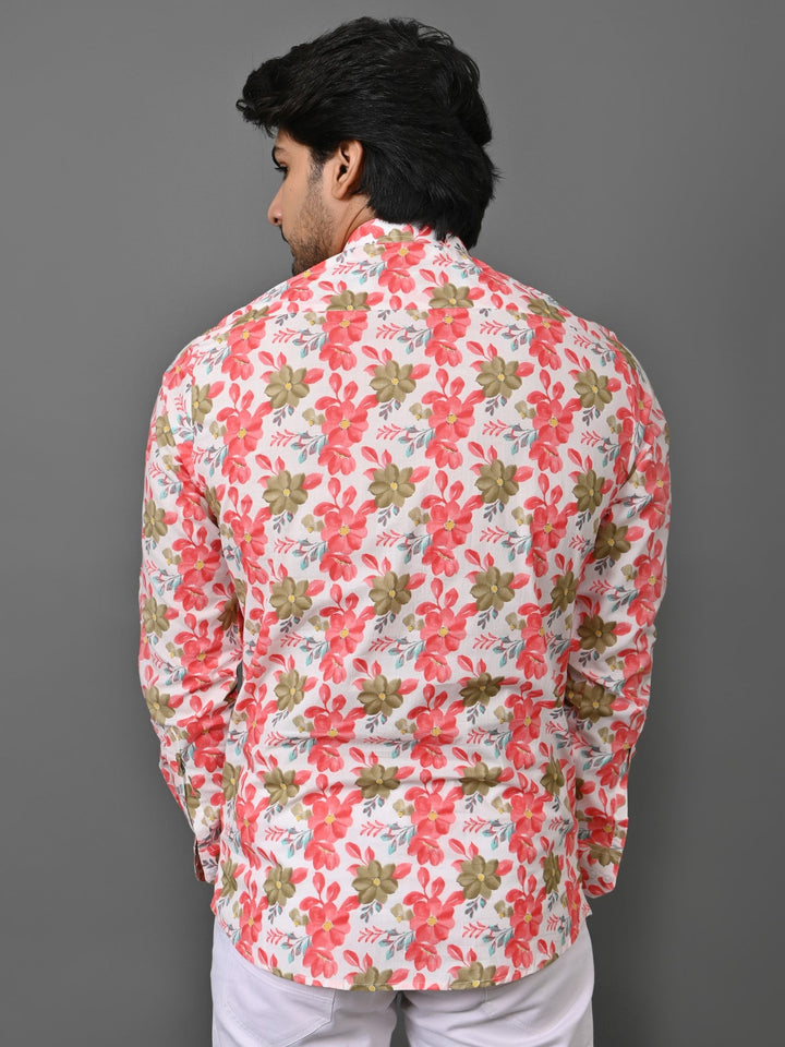 Floral Pink Short Kurta