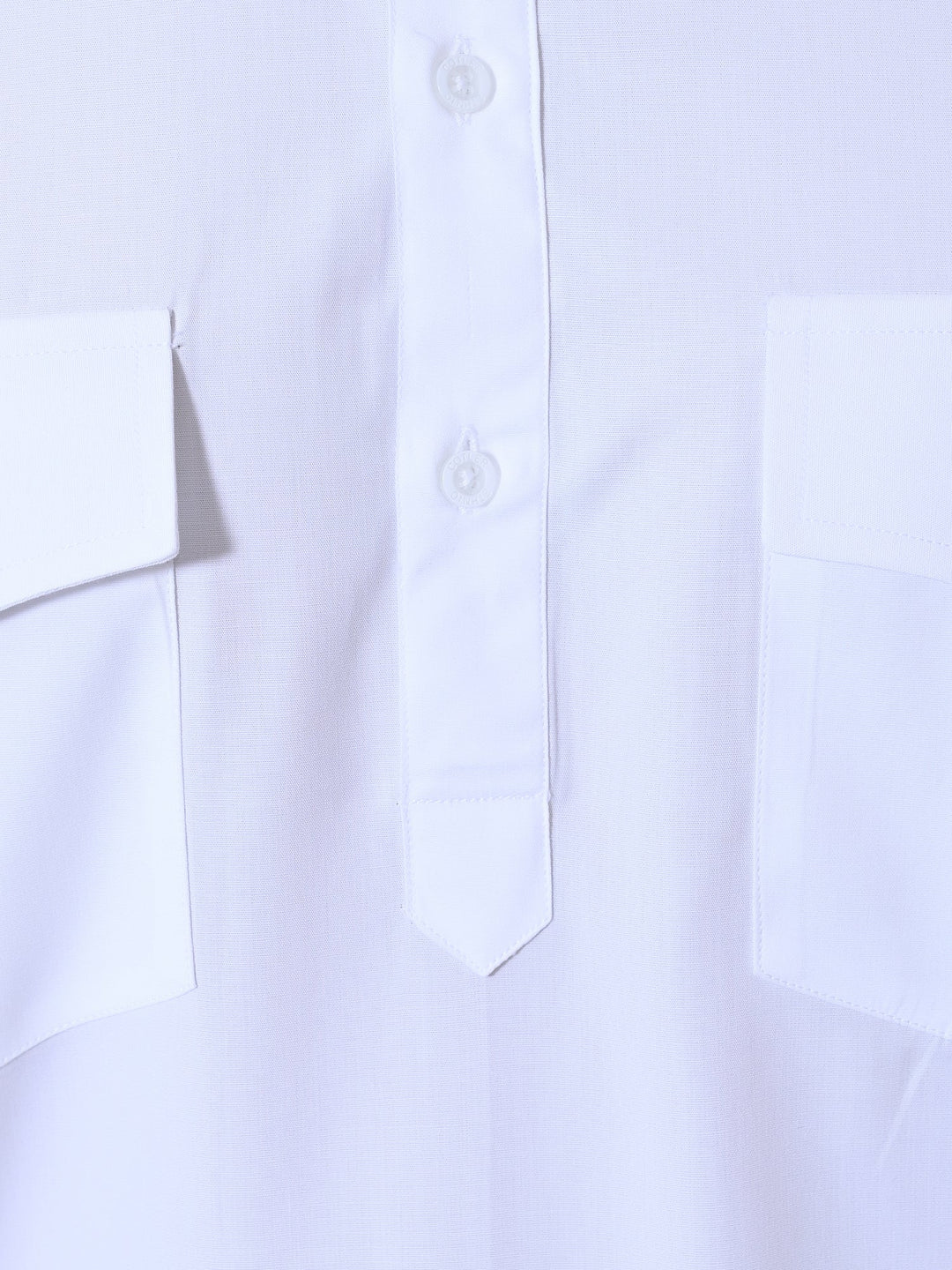 Solid White Pathani Set