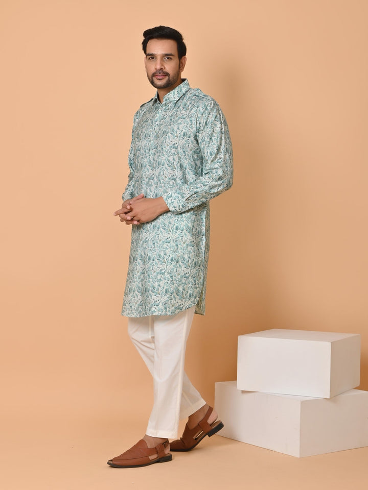 Leafs Green Pathani Set