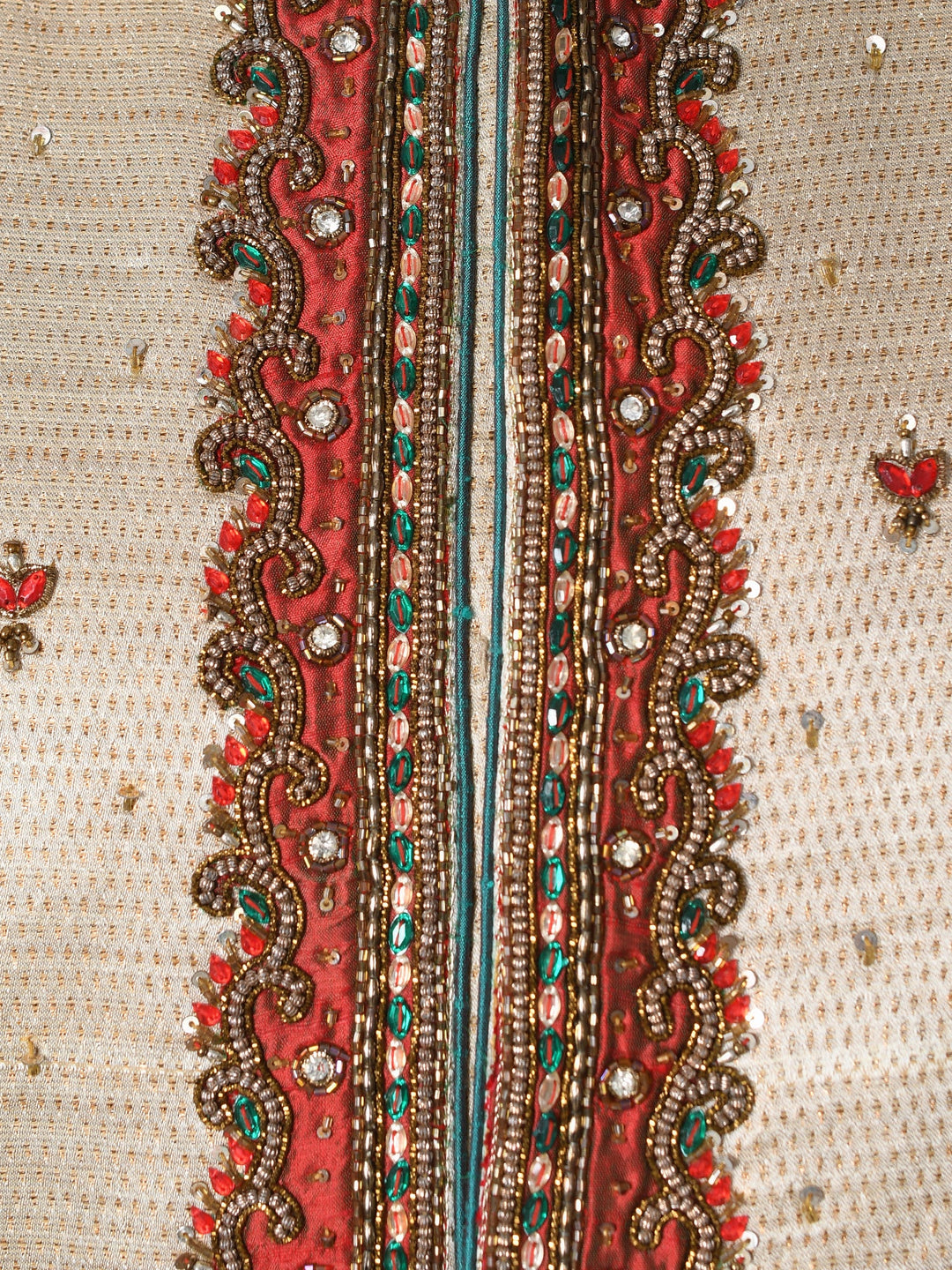 Ethnic Motifs Tan Sherwani