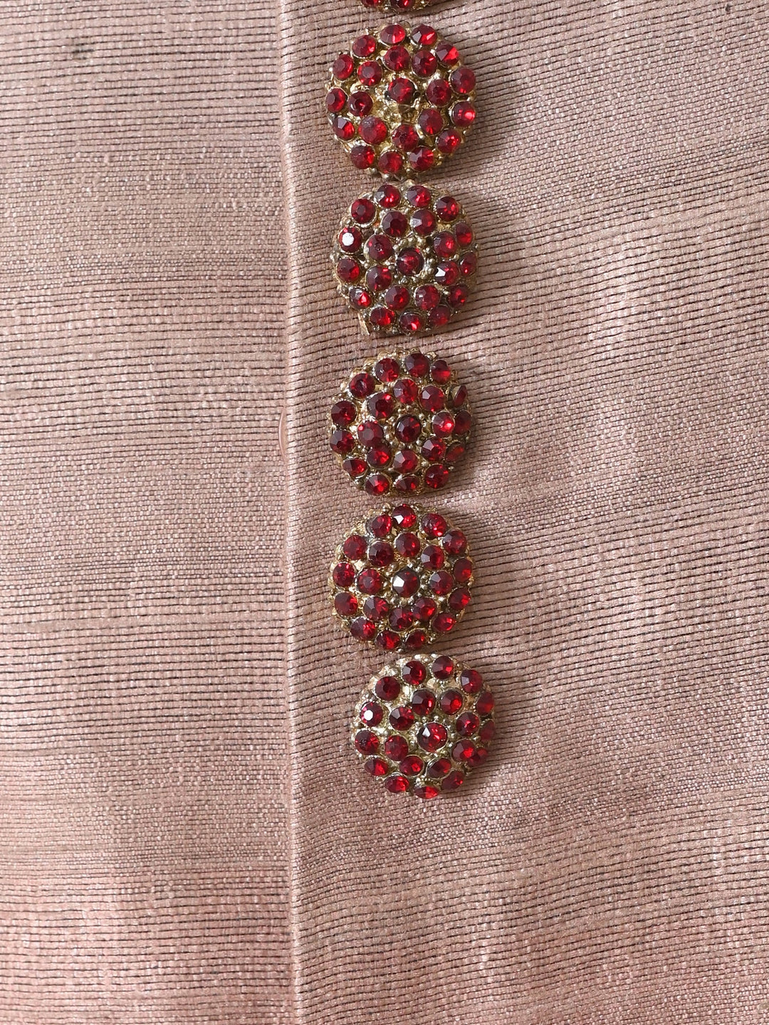 Textured Peach Sherwani