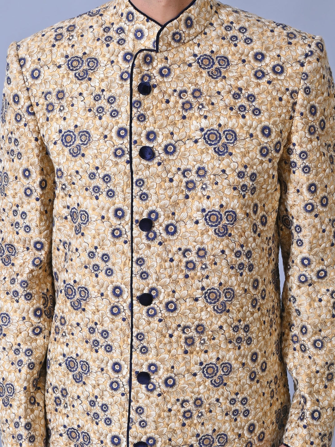 Woven Design Multi Sherwani