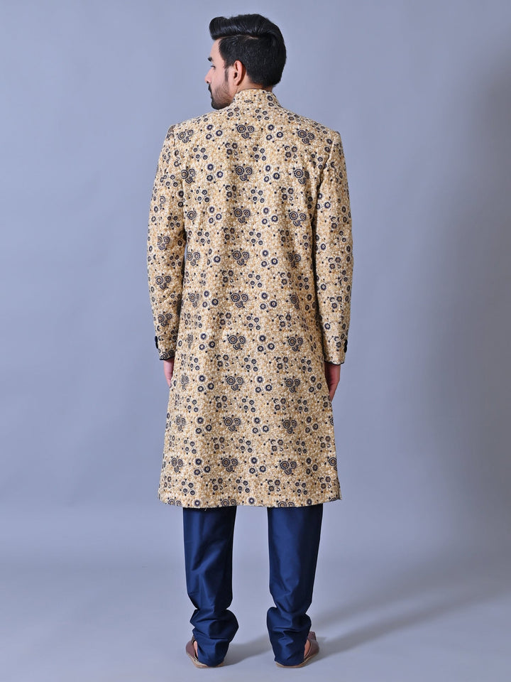 Woven Design Multi Sherwani