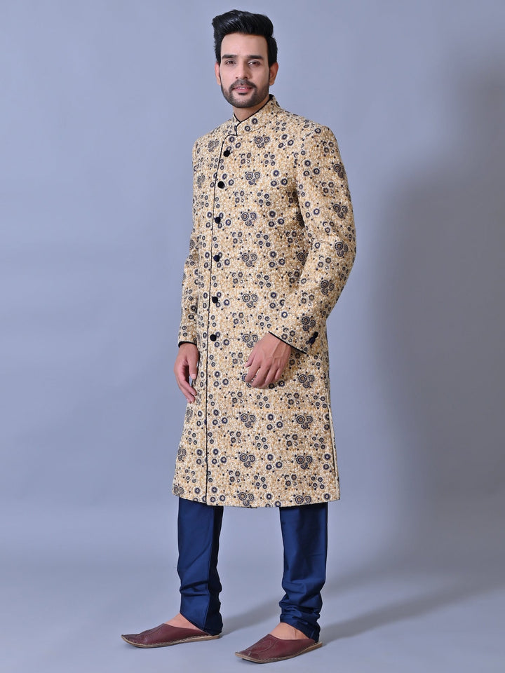 Woven Design Multi Sherwani