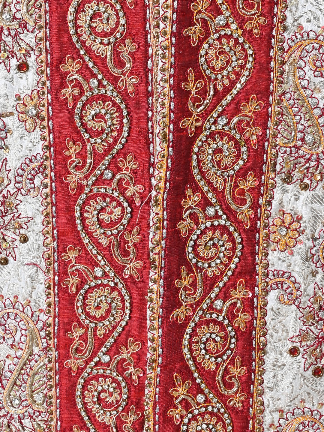 Ethnic Motifs Off White Sherwani
