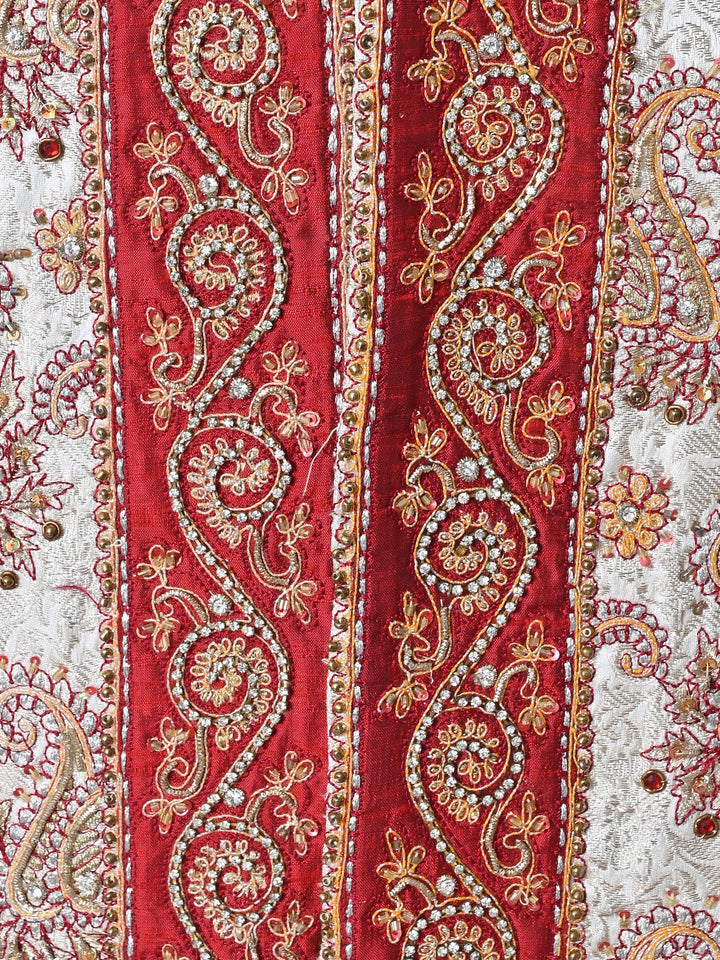 Ethnic Motifs Off White Sherwani