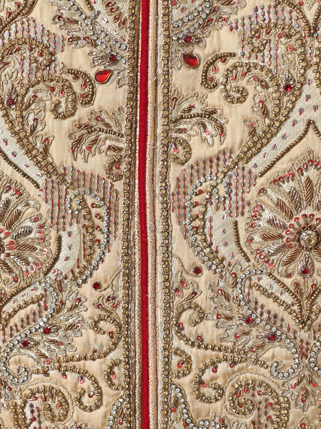Ethnic Motifs Beige Sherwani
