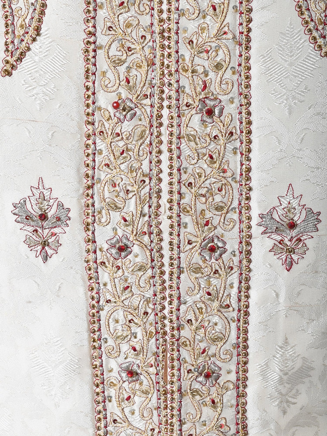 Ethnic Motifs Cream Sherwani