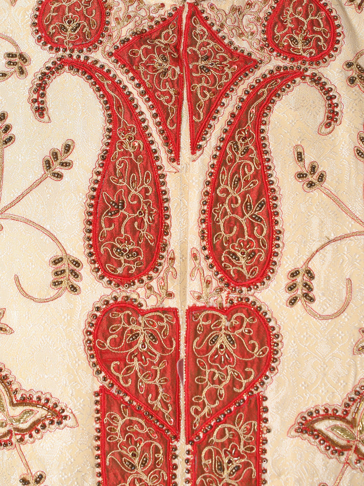 Floral Cream Sherwani