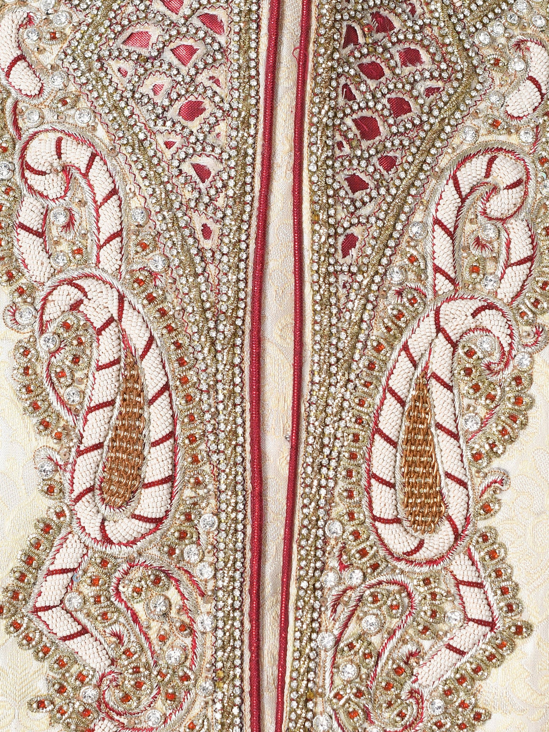 Ethnic Motifs Cream Sherwani